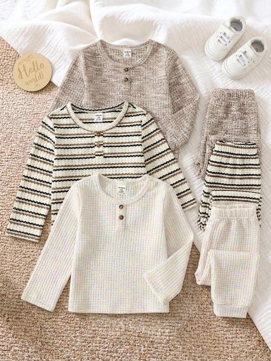 SHEIN 3 piezas de camisetas para niños pequeños - Multicolor - Ver 1