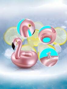 Cute Goose Shaped Inflatable Floating Drink Holder Pool Cup Coaster - Multicolor - View 7