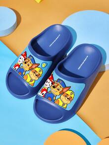 SHEIN | PAW Patrol 藍色卡通男孩拖鞋，EVA輕量材質，室內、淋浴、沙灘，幼兒與兒童尺寸，適合四季、度假、游泳池 - 藍色 - 查看 8