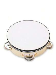 1 PC 6-Inch Wooden Tambourine-An Educational Percussion Toy And Rhythm Instrument Suitable For Parties, Karaoke, Church Celebrations, And Performances; For Children And Adults; Music Supplies. - Multicolor - View 2