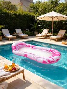1pc Adult Inflatable Swimming Lounge Chair, Large Thickened Inflatable Float With Soft Mesh Center, Durable PVC Quick Fold Design, For Pool Beach Party Summer Sunbathing, Inflatable Water Hammock - Pool Raft - View 9