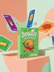 MINKOJA Slapburger Card Game, Family Party Game, 2-6 Players Tabletop Game - Green - View 1
