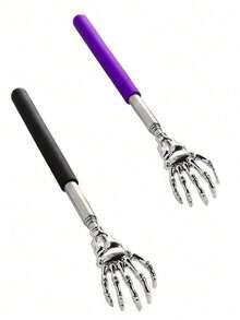 Stainless Steel Ghost Hand Itching And Scratching Telescopic Back Gripper, Back Massage And Scratching Rake - Multicolor - View 13