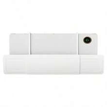 No Drill 3-In-1 Air Conditioner Wind Deflector, Universal Wall Mount AC Air Flow Baffle Anti Direct Cold Air Blowing Shield For Baby Maternity Home Bedroom Split Air Conditioner Vent Cover - White - View 2