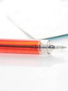 10Pcs Cute Creative Stationery, Black And Blue Pen Tips, Is A Perfect Gift For Classmates And Friends - multicolor - View 4
