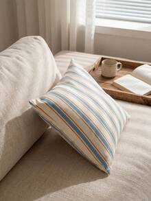 1pc Decorative Throw Pillow Cover, Hidden Zipper Design, Suitable For Living Room, Dining Room And Bedroom Decor, Soft And Comfortable, Minimalist Style - Multicolor - View 5