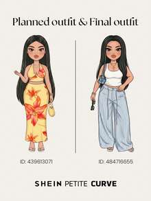SHEIN PETITE CURVE 大尺碼女款休閒水手風度假日常通勤沙灘夏威夷配色條紋腰綁帶寬鬆寬腿長褲 黑白秋季 - 彩色 - 查看 11
