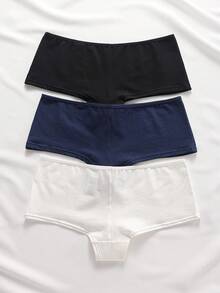 Ocili 女款素色休閒日常三角內褲 3件/包 - 彩色 - 查看 2