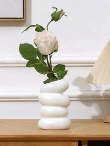 3pcs Nordic Style Creative Glossy Melamine Flower Vase With Plastic Spiral Base For Home Wedding Decor Birthday Graduation Holiday Gifts Desktop Stationery Organizer - multicolor - View 9