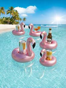 Cute Goose Shaped Inflatable Floating Drink Holder Pool Cup Coaster - Multicolor - View 4