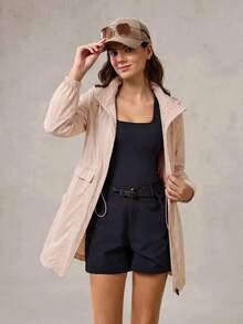 OutZeal Damen Lange Kapuzen-Sonnenschutzjacke - Pink - Übersicht 9