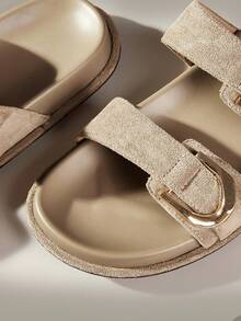 Solecia Ladies Commuter Fashion Versatile Daily Travel Casual Sandals - Grey - View 5