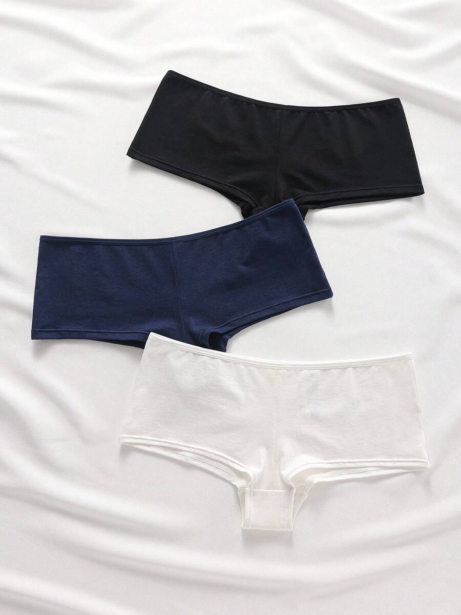 Ocili 女款素色休閒日常三角內褲 3件/包 - 彩色 - 查看 1