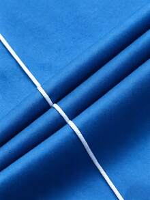 PAVTROS Conjunto de chaqueta y pantalones con ribete de contraste para hombre - azul real - Ver 7