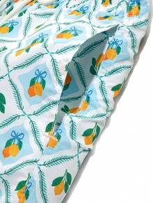 Manfinity Swimmode Men's Drawstring Waist All-Over Print Casual Vacation Beach Shorts - Mint Green - View 5