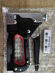 1件裝三合一重型釘書機套組，含300枚釘子，適用於布料固定、裝飾、木工、家具、門窗等，開學季必備學校用品 - 多色 - 查看 10