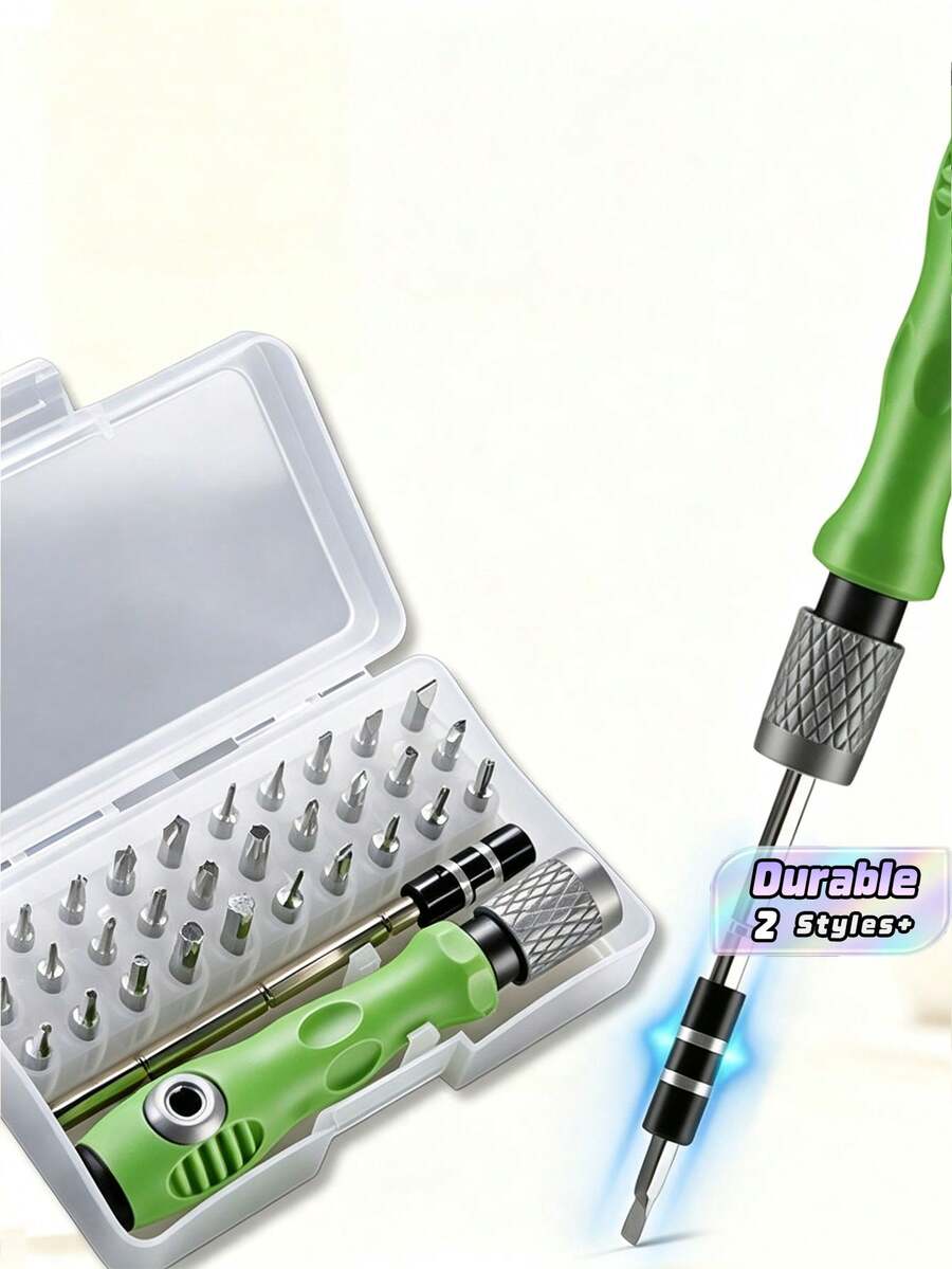 32-In-1 Multi-Functional Screwdriver Set, Multi-Purpose Disassembly & Repair Tool Kit For Mobile Phones And Computers - multicolor - View 1