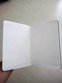 Cuaderno de cartulina negra A5, diario en blanco minimalista para escribir, tomar notas escolares y uso de oficina - Negro - Ver 4