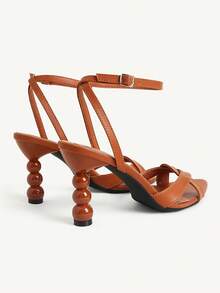 CUCCOO CHICEST Outdoor Women's Fashion Camel Strap Roman Cool Heels, Suitable For Parties And Easter Celebrations - Camel - View 6