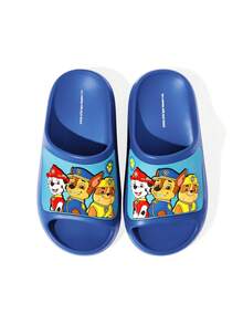 SHEIN | PAW Patrol 藍色卡通男孩拖鞋，EVA輕量材質，室內、淋浴、沙灘，幼兒與兒童尺寸，適合四季、度假、游泳池 - 藍色 - 查看 7