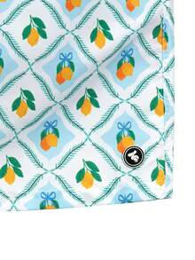 Manfinity Swimmode Men's Drawstring Waist All-Over Print Casual Vacation Beach Shorts - Mint Green - View 7