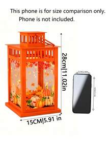 1/2Pcs Halloween Metal Lantern Candle Holders, Vintage Iron Wind Lamp Tealight Holder, Spooky Table Mantel Window Decor For Halloween Party Haunted House - various - View 4