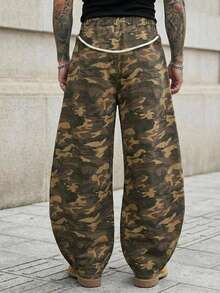 DAZY Jeans de hombre de camuflaje multicolor para primavera - Multicolor - Ver 2