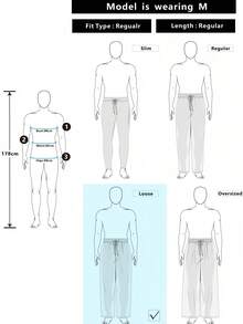 PAVTROS Pantalones de chándal de pierna ancha con cintura de contraste, versátiles y casuales para hombres - Gris - Ver 3
