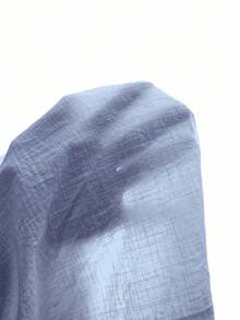 Manfinity Homme Men's Solid Color Single-Breasted Casual Versatile Daily Wear Shirt, Formal - Baby Blue - View 7