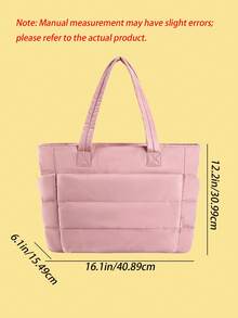 One-Piece Large-Sized 2026 New Style Lady's Diamond Stitch Quilted Handbag Set - Multi-Compartment Storage Design With Cup Holder And Computer Sleeve, Perfect For Daily Commuting, Short Trips, Weekend Outings, A Simple Weekend Travel Bag. - Multicolor - View 3