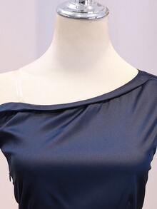 2Pcs Tween Girls Back To School Preppy College Style Ribbed Knit Long Slv Sleeve Stand Collar Top Sixth Form,Graduation,Party - Blue - View 8