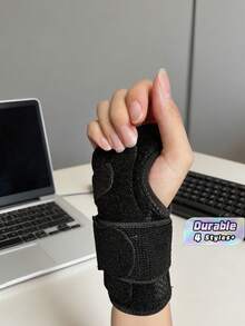 1件裝護腕支架，夜間手腕支撐夾板，可調節式綁帶，左右手通用，男女適用，適合健身運動 - 彩色 - 查看 1
