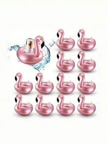 Cute Goose Shaped Inflatable Floating Drink Holder Pool Cup Coaster - Multicolor - View 2