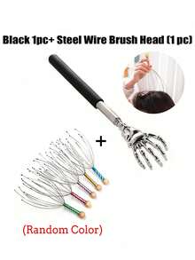 Stainless Steel Ghost Hand Itching And Scratching Telescopic Back Gripper, Back Massage And Scratching Rake - Multicolor - View 18