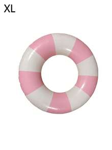 One Adult Double Backrest Floating Bed Float Board Swimming Ring, Life Buoy (Handle Color Random), Newly Designed Pink Inflatable Swimming Ring With Handle, White And Pink Inflatable Rings In Summer. - Multicolor - View 10