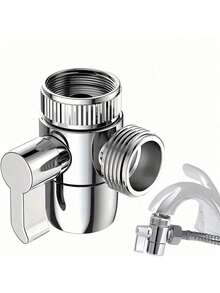 1 Set Stainless Steel Bidet Toilet Shower Set, With Bidet Seat, Handheld Shower Head, Dual-Function Diverter Valve, 1.5m Shower Hose & Sprayer Holder For Bathroom - multicolor - View 7