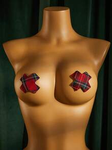 SpicyHot Cross-Shaped Nipple Covers-A Sexy Accessory For Women At Music Festivals And Parties,Sexy Lingerie Accessories For Women,Lingerie - Burgundy - View 1