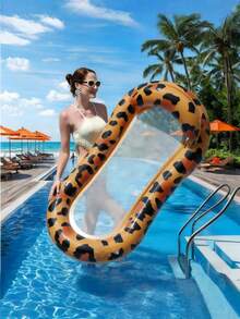 1pc Inflatable Pool Float – Striped Mesh Water Hammock & Mermaid Gradient Glitter Floating Lounge, Summer Pool Floats For Adults - No lounge chair - View 16