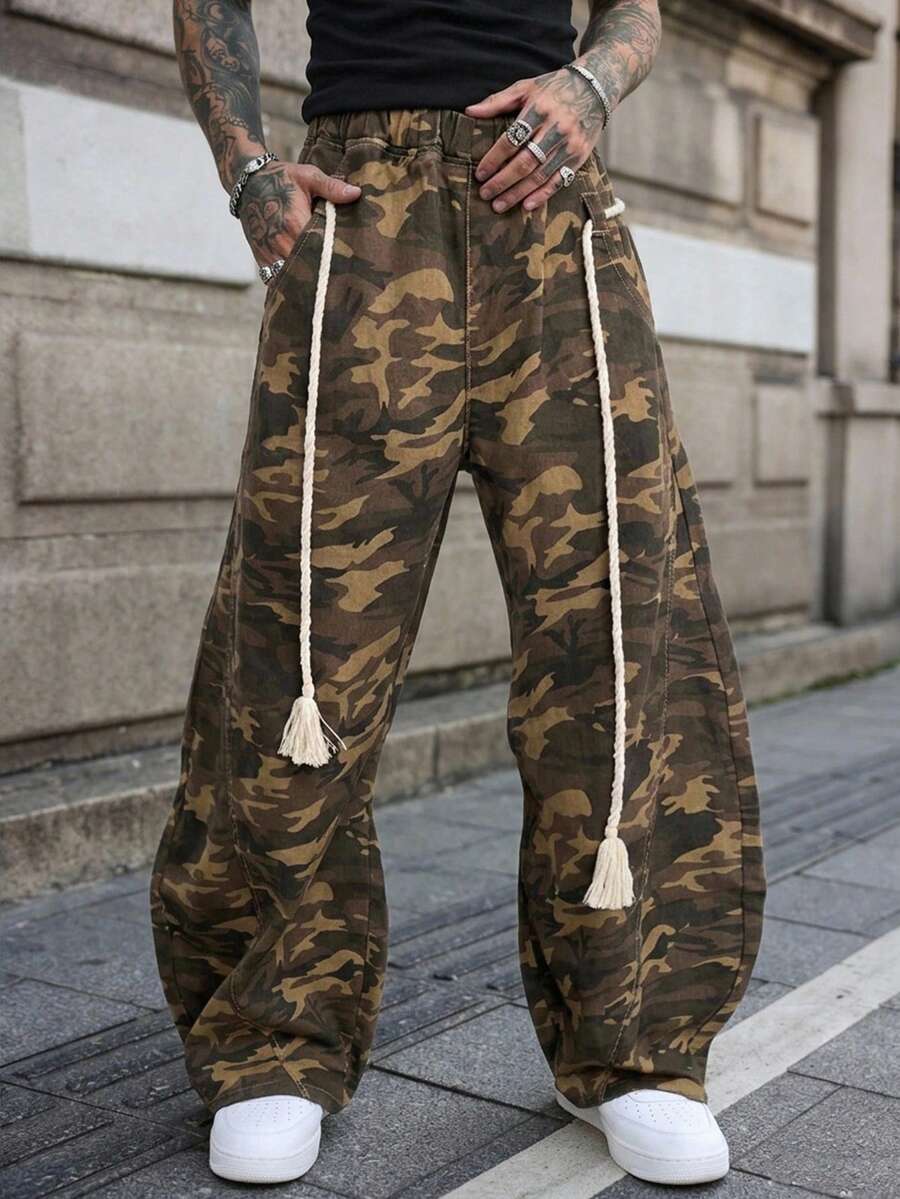 DAZY Jeans de hombre de camuflaje multicolor para primavera - Multicolor - Ver 1