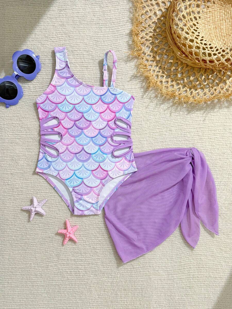 Pakaian Pantai Bayi Perempuan, Baju Renang Terusan untuk Bayi Perempuan