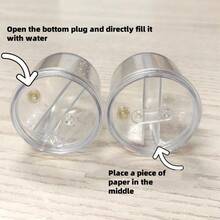 6-Piece/2 Pieces DIY Plastic Snowball Photo Frame Set - Transparent Dome, Heart-Shaped Cutout, Stable Base, Suitable For Year-Round Crafting - Christmas/Valentine's Day/Easter/Party Gifts, Create Beautiful Keepsakes - multicolor - View 8