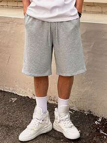 DAZY Men's Summer Casual Versatile Shorts - Grey - View 5