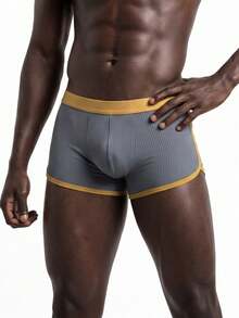 Rest Era 3 buah/Paket Celana Dalam Boxer Pria Bertekstur Warna Kontras - MultiWarna - View 7