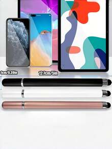 2 Packs Capacitive Stylus Pens, Universal Touch Screen Stylus Compatible With Smartphones & Tablets, Portable Capacitive Pen For Writing & Drawing, Touch Screen Accessory For Office & Study Use - Multicolor - View 3