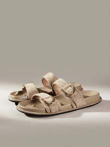Solecia Ladies Commuter Fashion Versatile Daily Travel Casual Sandals - Grey - View 4
