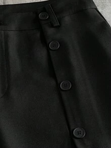 AXEPEAK Pantalones casuales versátiles de unicolor para hombres para ir al trabajo - Negro - Ver 5