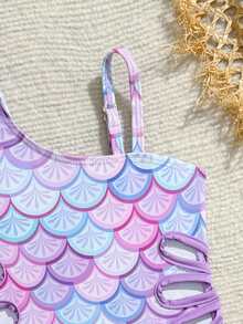 Pakaian Pantai Bayi Perempuan, Baju Renang Terusan untuk Bayi Perempuan - Mauve Purple - View 5
