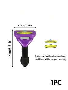 PETSIN 1Pc Pet Grooming Deshedding Brush For Dogs & Cats, One-Click Release Undercoat Shedding Comb, Professional Grooming Tool For Short & Long Hair, Effective Fur Remover Brush For Small Large Pets, Ergonomic Handle Pet Hair Removal Tool - View 9