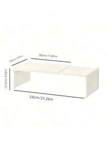 Prateleira de Cozinha Ajustável e Expansível, Divisor de Armário de Plástico, Rack de Armazenamento Multicamadas para Temperos, Utensílios de Cozinha & Louças, Instalação Sem Ferramentas, Economizador de Espaço para Armário de Cozinha & Bancada - Multicolorido - Visão 2