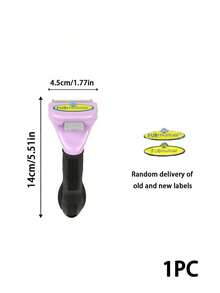 PETSIN 1Pc Pet Grooming Deshedding Brush For Dogs & Cats, One-Click Release Undercoat Shedding Comb, Professional Grooming Tool For Short & Long Hair, Effective Fur Remover Brush For Small Large Pets, Ergonomic Handle Pet Hair Removal Tool - View 10